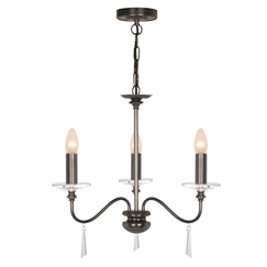 Полилей Finsbury Park 3xE14 Old Bronze Elstead Lighting FP3-OLD-BRZ | Osvetlenieto.bg