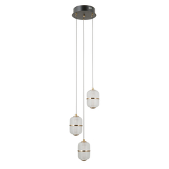 LED Полилей Alani PND-34375-3-BK Italux 15W 3000K | Osvetlenieto.bg