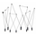 Полилей TERES YL22P8BK Aca Lighting 8xG9 | Osvetlenieto.bg Полилей TERES YL22P8BK Aca Lighting 8xG9 | Osvetlenieto.bg