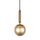 Пендел RAVENA PND-2324-1 BRO+AMB Italux 1xE27 | Osvetlenieto.bg