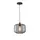 Винтидж полилей ZAMBELIS 14102 PENDANT 1L GLASS SMOKED GREY 1xE27 | Osvetlenieto.bg