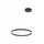 LED Полилей ZAMBELIS 20260 Dimmable Triac PENDANT LIGHT ALUMINIUM & ACRYLIC DOWN LIGHT BLACK 42W 3000K | Osvetlenieto.bg