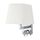 Аплик ZAMBELIS H26-W SCONCE METAL SHADE CHROME 1xE27+LED 3W 3000K | Osvetlenieto.bg