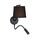 Аплик ZAMBELIS H57 SCONCE BLACK 1XE27+3W 3000K | Osvetlenieto.bg