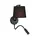 Аплик ZAMBELIS H57 SCONCE BLACK 1XE27+3W 3000K | Osvetlenieto.bg