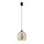 LED Пендел Zambelis 23079 PENDANT LED LIGHT 6W 3000K METAL-SILICON-GLASS,BLACK-CHAMPAGNE | Osvetlenieto.bg