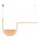 LED Полилей Zambelis 23171 PENDANT LED LIGHT 35W 3000K,4000K GOLD-CHAMPAGNE | Osvetlenieto.bg
