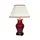 Настолна лампа Majin 1xE27 Oxblood Red Jar Polycotton shade Oxblood Elstead Lighting DL-MAJIN-SMALL-TL-OXB | Osvetlenieto.bg