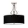 Плафон Falmouth 3xG9 Polished Chrome Black Shade Elstead Lighting BATH-FALMOUTH-SF-PC | Osvetlenieto.bg