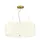 Полилей Pearce22 5xE27 Aged Brass Ceiling Pan Aged Brass Ivory Shade Designer's Lightbox DL-PEARCE22-5LT-IV-AB | Osvetlenieto.bg