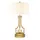 Настолна лампа Lemuria 1xE27 Gilded Nola Distressed Gold Ivory Shade Gilded Nola GN-LEMURIA-TL | Osvetlenieto.bg