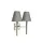 Аплик Lucerne 2xE14 Brushed Nickel Grey Shades Elstead Lighting LUCERNE-2xE14 | Osvetlenieto.bg