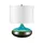 Настолна лампа Laguna 1xE27 Small Turquoise and Graphite Glaze Elstead Lighting LAGUNA-TL-SM | Osvetlenieto.bg