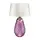 Настолна лампа Lena 2 Light Large Plum-tinted Glass  Off-White Shade Elstead Lighting LENA-TL-L-PLUM-OWSS | Osvetlenieto.bg