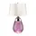 Настолна лампа Lena 2 Light Small Plum-tinted Glass  Off-White Shade Elstead Lighting LENA-TL-S-PLUM-OWSS | Osvetlenieto.bg