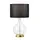 Настолна лампа Orb 1xE27 Aged Brass Black Shade Elstead Lighting ORB-CLEAR-AB-BLK | Osvetlenieto.bg