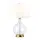 Настолна лампа Orb 1xE27 Aged Brass White Shade Elstead Lighting ORB-CLEAR-AB-WHT | Osvetlenieto.bg
