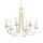 Полилей Minster 6xE14 Ivory Gold Patina Elstead Lighting MN6-IV-GOLD | Osvetlenieto.bg