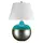 Настолна лампа Laguna 1xE27 Large Turquoise and Graphite Glaze Elstead Lighting LAGUNA-TL-LRG | Osvetlenieto.bg
