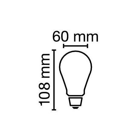 E27 10.5W 4000K Radium LED крушка Filament Матова 1521lm A60 | Osvetlenieto.bg