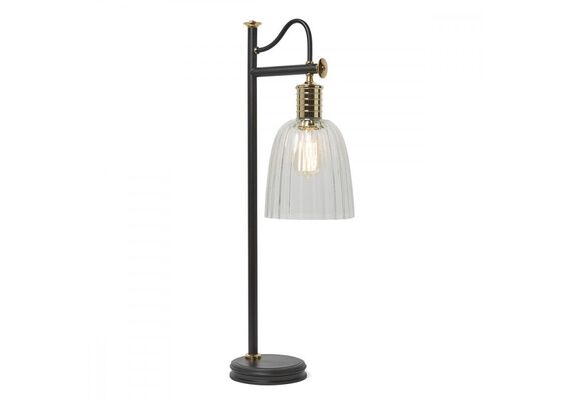Настолна лампа Douille 1 Light Black/Polished Brass Elstead Lighting | Osvetlenieto.bg