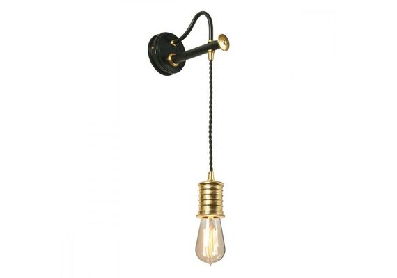 Аплик Douille 1 Light Black/Polished Brass Elstead Lighting | Osvetlenieto.bg