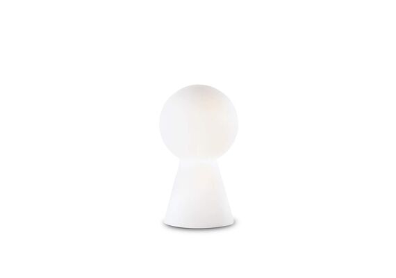 Настолна лампа Birillo TL1 Small Bianco 000268 Ideal Lux E27 | Osvetlenieto.bg