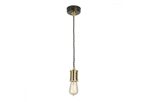 Полилей Douille 1 Light Black/Polished Brass Elstead Lighting | Osvetlenieto.bg