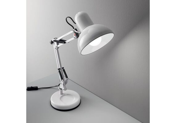 Работна лампа Kelly TL1 Bianco 108117 Ideal Lux E27 | Osvetlenieto.bg