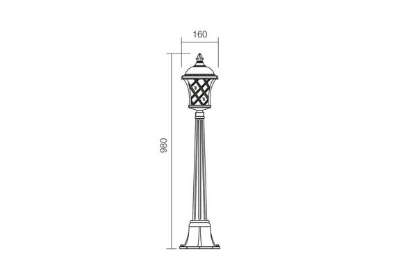 Градинска лампа BREMEN H98 1xE27 IP23 9961 Smarter | Osvetlenieto.bg