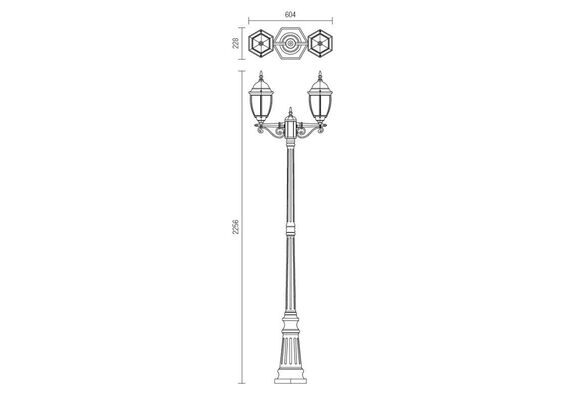 Паркова лампа SEVILLA 9609 Smarter | Osvetlenieto.bg