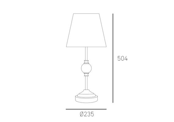 Настолна лампа MONACO T01230WH CosmoLight 1xE27 | Osvetlenieto.bg
