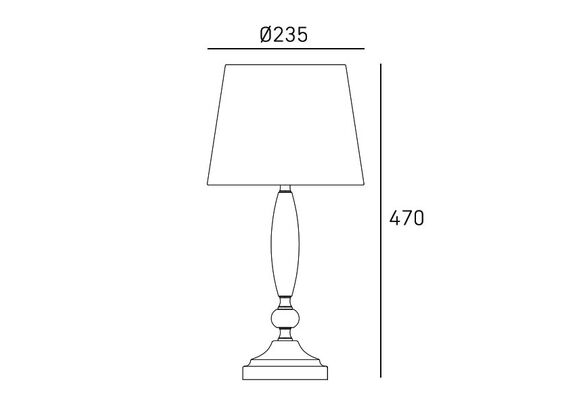 Настолна лампа MONACO T01878WH CosmoLight 1xE27 | Osvetlenieto.bg