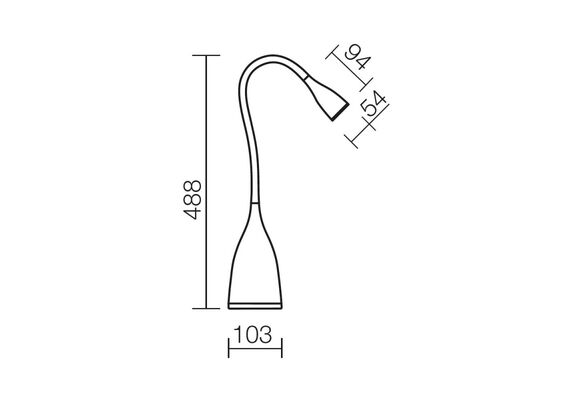 Настолна лампа WIGGLE 01-1050 Smarter | Osvetlenieto.bg