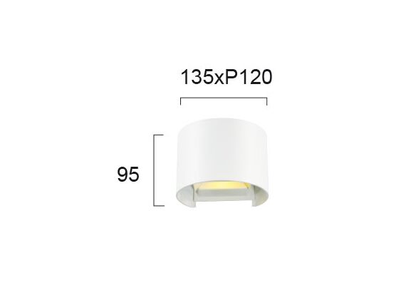 LED Фасаден аплик GREG 4188700 Viokef 6W 3000K IP54 | Osvetlenieto.bg