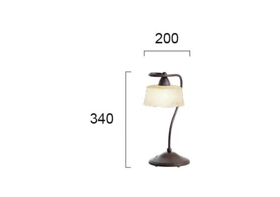 Настолна лампа SIMONA 467000 Viokef 1xE27 | Osvetlenieto.bg