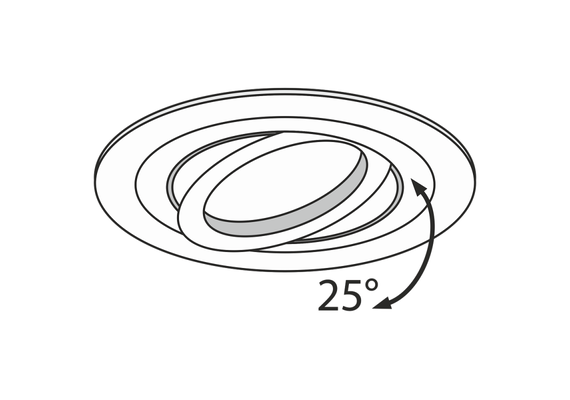 Луна за вграждане черна Atom Maytoni DL023-2-01B | Osvetlenieto.bg