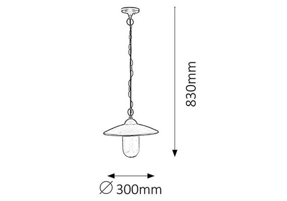Външна висяща лампа Vigo 8687 Rabalux 1xE27 | Osvetlenieto.bg
