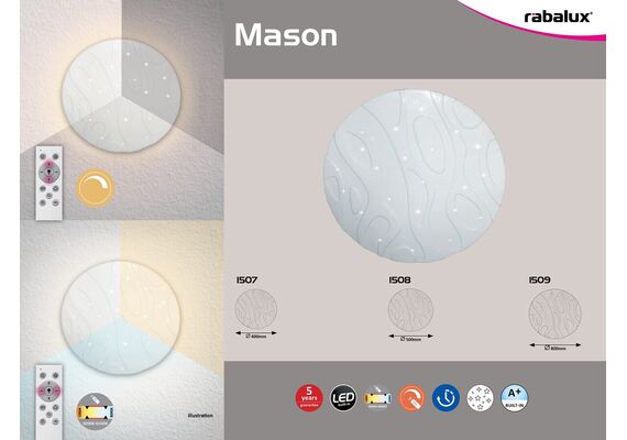 LED плафон Mason 1507 Rabalux 24W | Osvetlenieto.bg