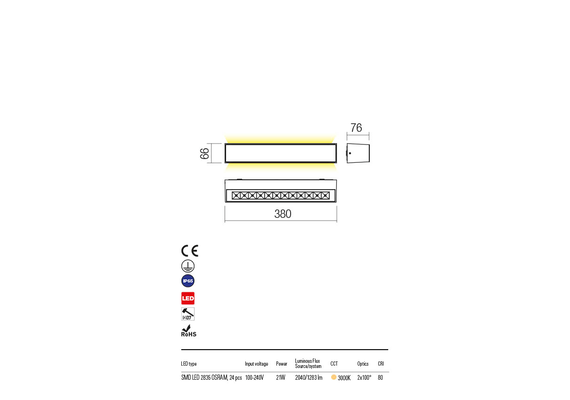LED Външен аплик AROOS 90259 Redo IP65 | Osvetlenieto.bg