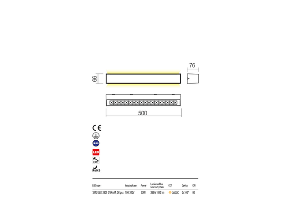 LED Външен аплик AROOS 90264 Redo IP65 | Osvetlenieto.bg