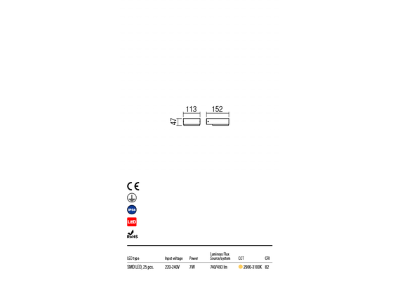 LED Външен аплик CUBE Wall 9560 Redo IP54 | Osvetlenieto.bg