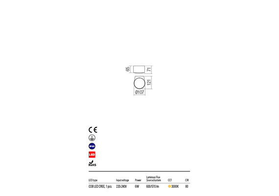 LED Външен аплик LOG 90061 Redo IP65 | Osvetlenieto.bg