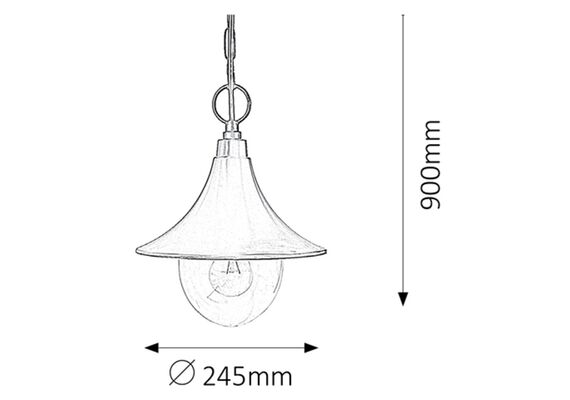 Външна висяща лампа Konstanz 8246 Rabalux 1xE27 | Osvetlenieto.bg