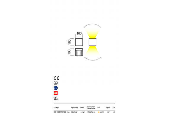 LED Външен аплик VARY 90172 Redo IP54 | Osvetlenieto.bg