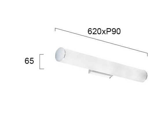 LED Аплик за баня FIBI 4181400 Viokef 20W 3000K | Osvetlenieto.bg