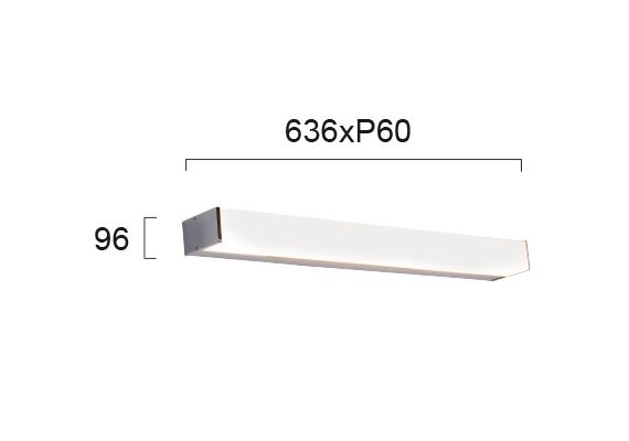 LED Аплик за баня ROBIN 4212300 Viokef 130W 3000K | Osvetlenieto.bg
