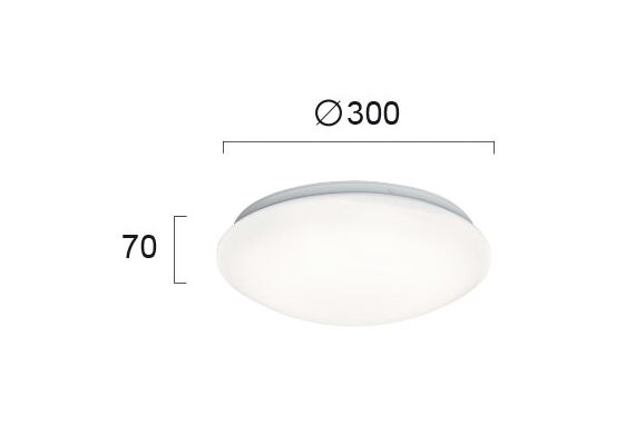 LED Плафон BRIGHT 4158800 Viokef 18W 3000K | Osvetlenieto.bg