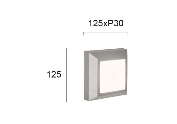 LED Фасаден аплик LEROS PLUS 4137900 Viokef 3.5W 3000K | Osvetlenieto.bg
