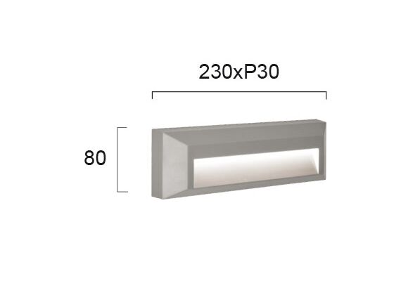 LED Фасаден аплик LEROS PLUS 4138100 Viokef 3W 3000K | Osvetlenieto.bg
